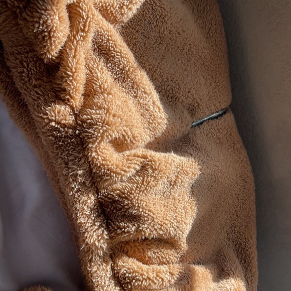 Fuzzy Light Brown Crop Sweater - Picture 6 of 6